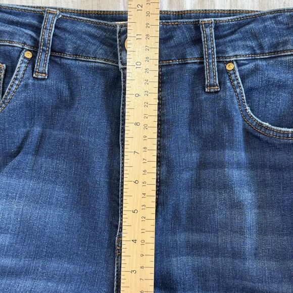 KUT From The Kloth Women Size 10 Blue Ana Fab Ab Super Flare High Rise Jeans - Picture 12 of 16